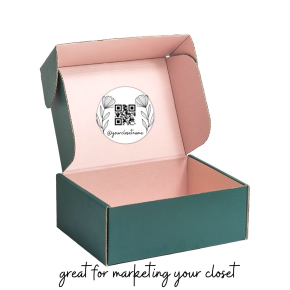 Minimal Personalized QR code Poshmark Stickers - Picture 3 of 7